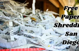 Free service of paper shredding san diego