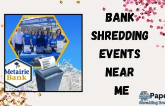 Bank shredding events